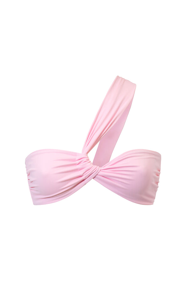 Pink Asymetric bikini top Kirei