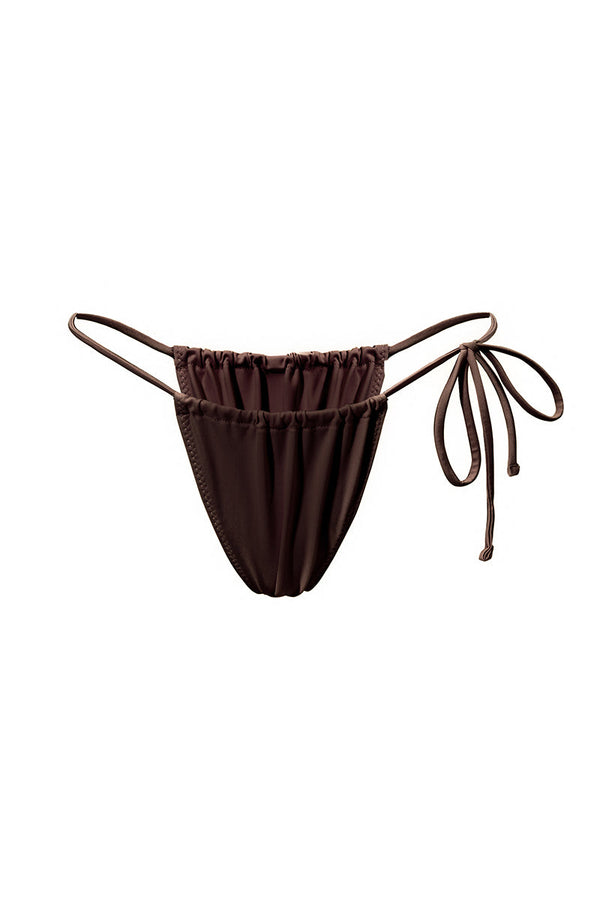 Bikini bottom Capri in brown