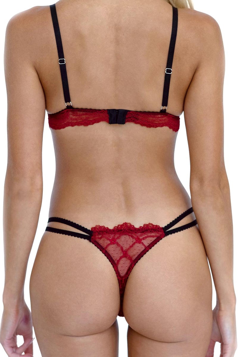 Transparent thong Valentine Red – Love and Hate Europe